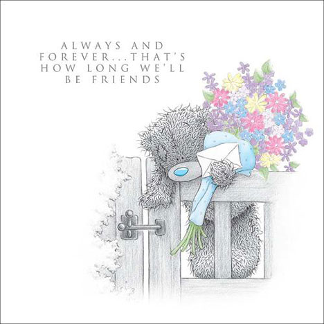 Tatty Teddy with Bouquet Me to You Bear Friendship Card £2.09
